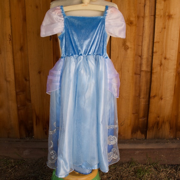 Vintage Disney Cinderella Blue & Silver Dress Up Costume Size 7 - Picture 13 of 14